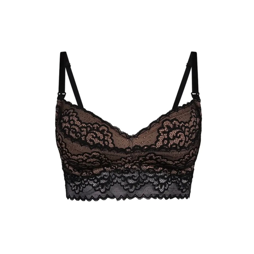 Dairy Fairy - Ayla Luxury Lace Nursing + Handsfree Pumping Bra - Black - 4/Large
